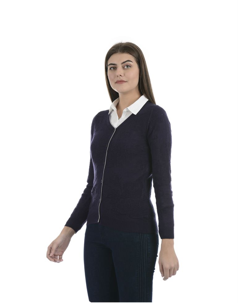 Porto Bello Women Casual Winter Wear Cardigan